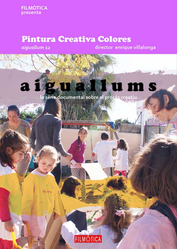 cartel del capítulo de aiguallums sobre el grupo de pintura creativa colores dirigido por enrique villalonga
